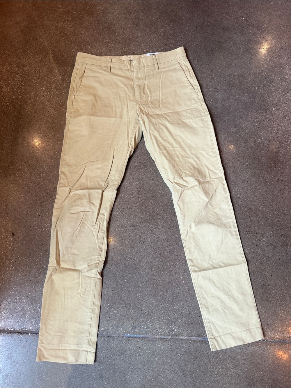 Men's Slim Fit Chinos in Khaki